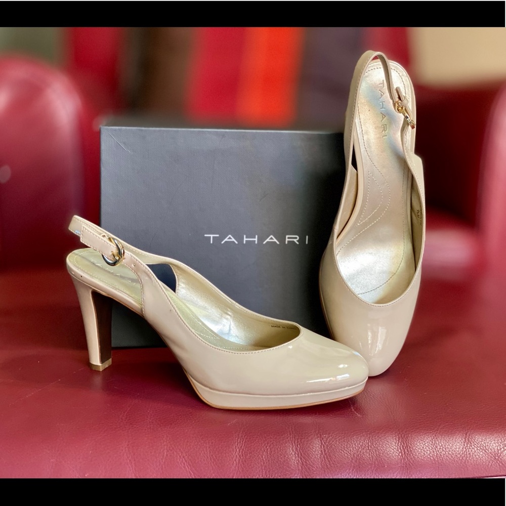NWT Tahari sling-back heels
